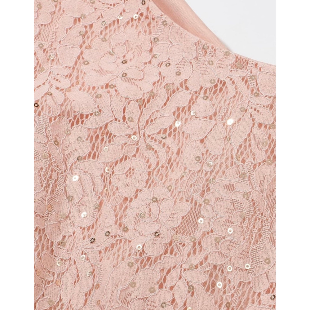 NEW Pink Wedding Guest Cocktail Formal Cape Ruffle Long Maxi Dress XL - Picture 5 of 9
